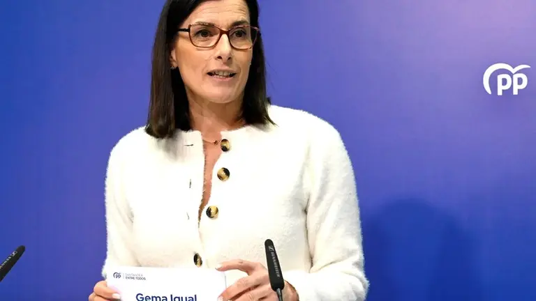 Gema Igual presentó a la candidatura del PP en Santander.