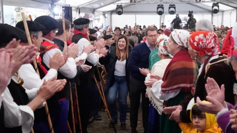 Feijóo en Vega de Pas.