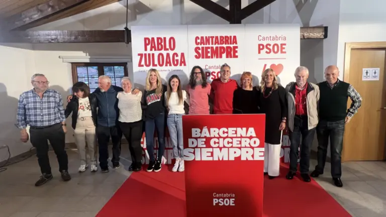 Presentación de la candidata en Bárcena de Cicero.