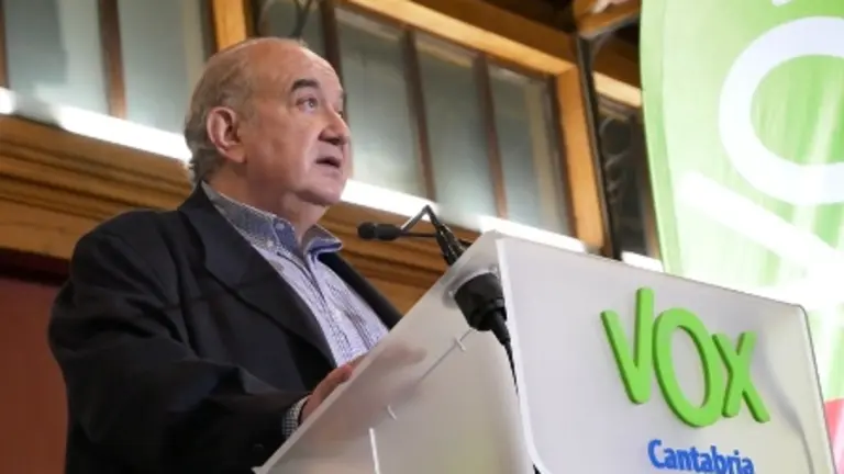 El candidato de Vox, Emilio del Valle.