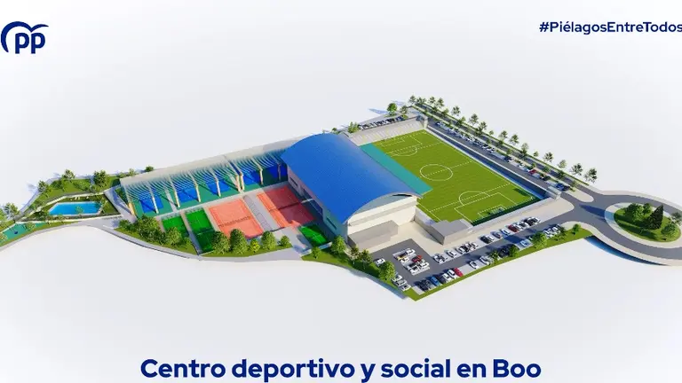 Infografía de las instalaciones para Boo, en Piélagos