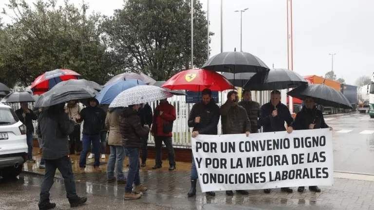 Movilizaci&oacute;n de los trabajadores de Aspla. Web de USO