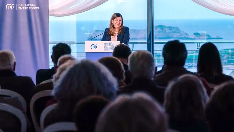 La candidata del PP a la Presidencia de Cantabria, María José Sáenz de Buruaga.