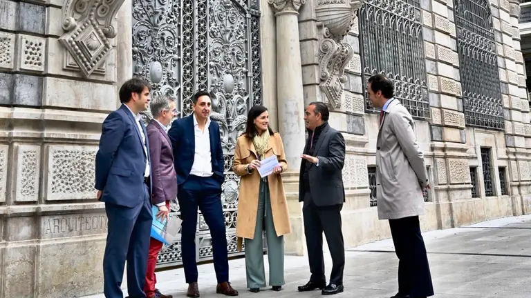 Visita a la nueva sede del Banco Santander.
