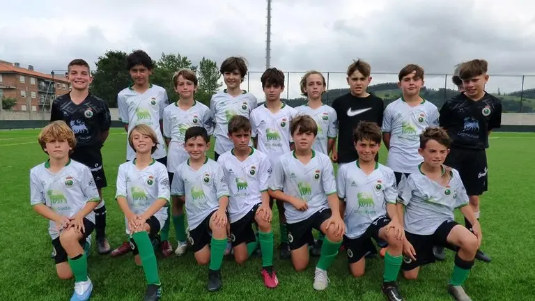 Equipo el Racing alevín. R.A.