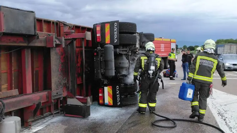 Accidente en Campoo de Yuso.
