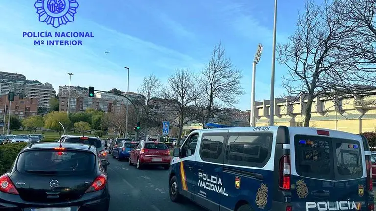 Operativo de la Policía Nacional.