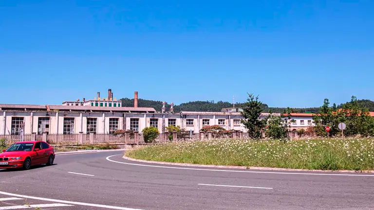 Zona de la empresa Sniace.