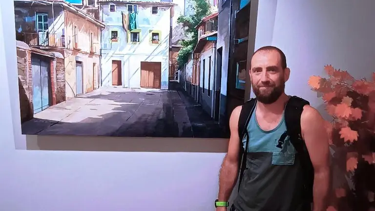 Ganador del Concurso de Pintura de Santo&ntilde;a.