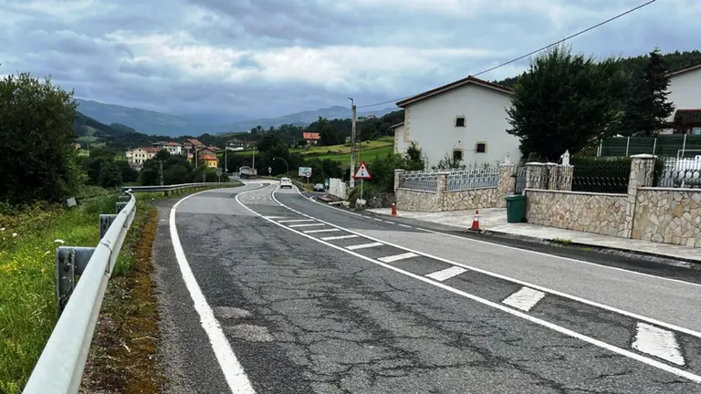Carretera en la que se llevará a cabo el paseo peatonal.