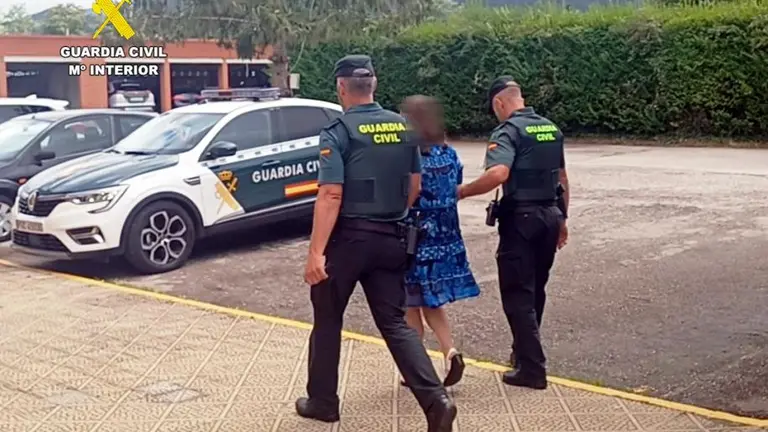 La detenida en Cabezón de la Sal.