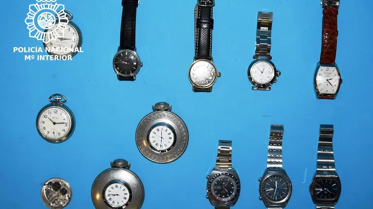 Material incautado por la Policía Nacional.