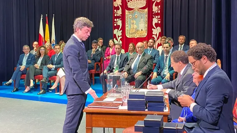 Diego Sarabia en la toma de posesión del cargo.