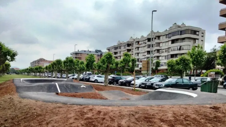 Pista de pump track en Santoña. R.A.