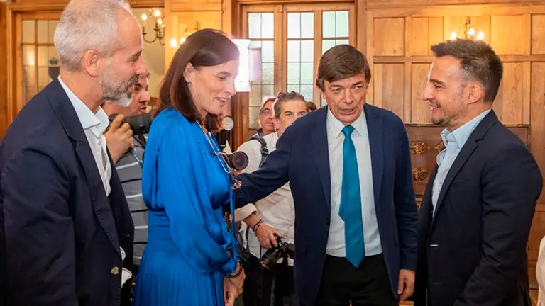 Un momento del acto en el Palacio de la Magdalena.