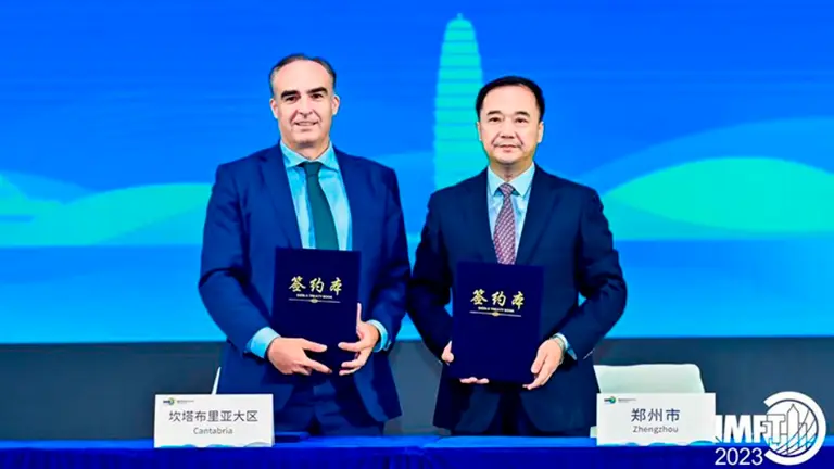 El director general, Javier Puente, en China.