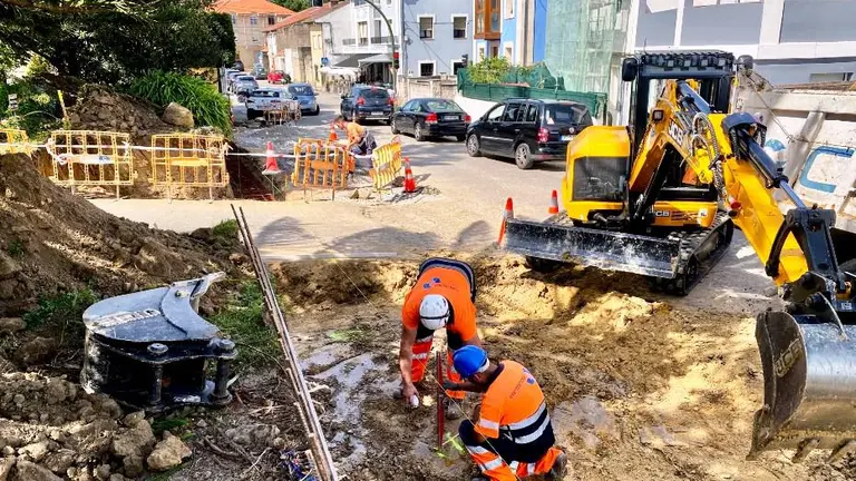 Ejecución de las obras en Adarzo, en Santander.