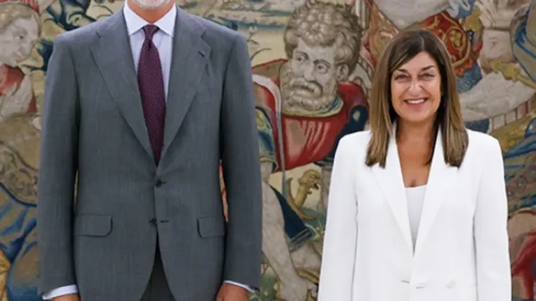 La presidenta regional en Zarzuela.