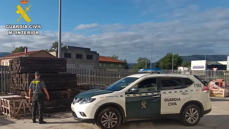 El robo de material de construcción fue en Ontoria.