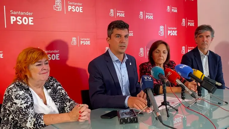 Rueda de prensa del PSOE de Santander.