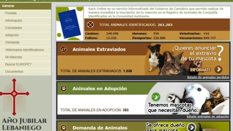 Registro de animales.
