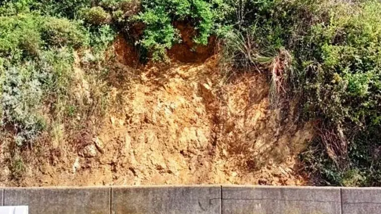 Zona del talud en Cotolino, en Castro Urdiales.