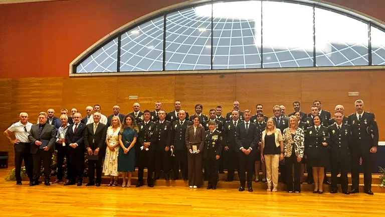 Acto de entrega de condecoraciones de la Policía Nacional.