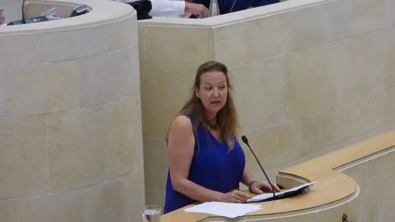 La diputada regional de Vox, Leticia Díaz. R.A.