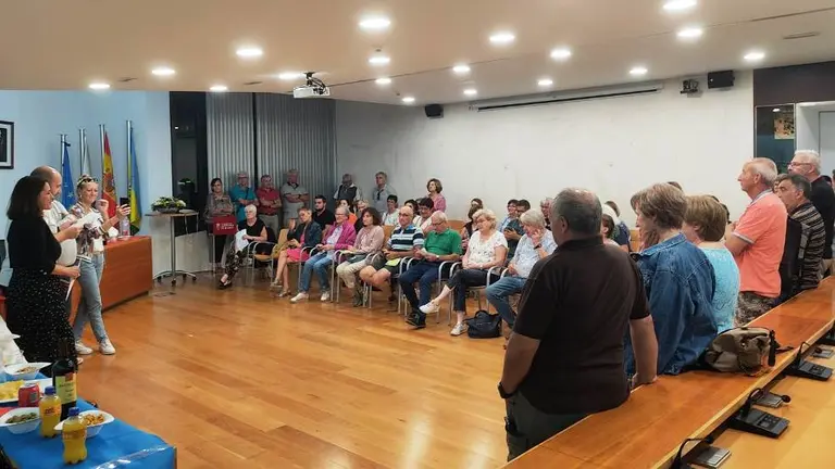 Un instante de la recepci&oacute;n a los franceses.