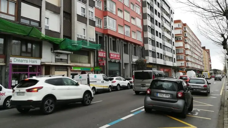 Tráfico en la ciudad de Santander. R.A.