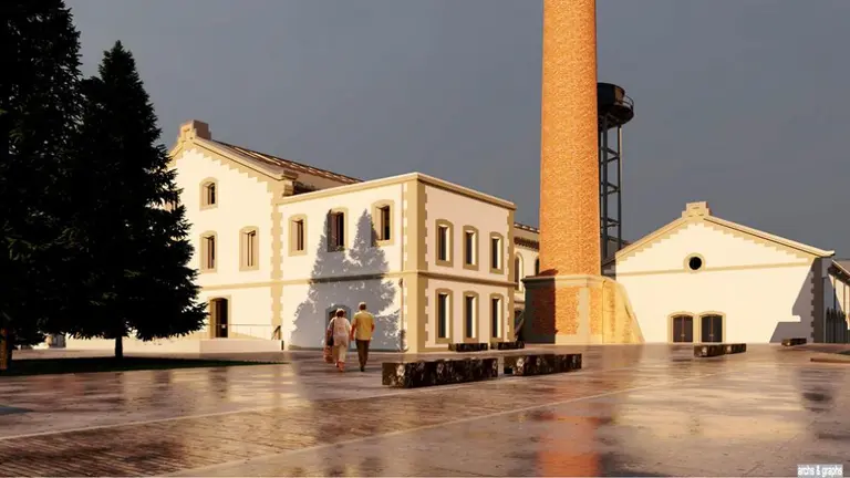 Exterior del Centro Cultural La Lechera, en Torrelavega.
