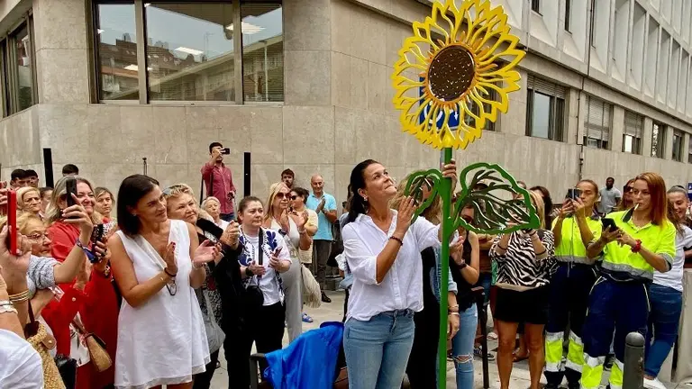 Homenaje en el barrio Pesquero en Santander.