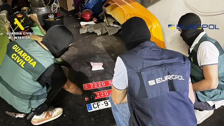 Un momento de la operación en Vizcaya.