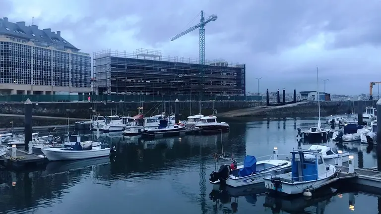 Obras del Centro de Formación Náutico-Pesquero en Laredo.