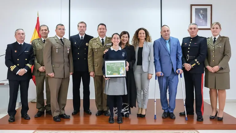 La presidenta de Cantabria, María José Sáenz de Buruaga, asiste al acto institucional del Día de la Delegación de Defensa en Cantabria.