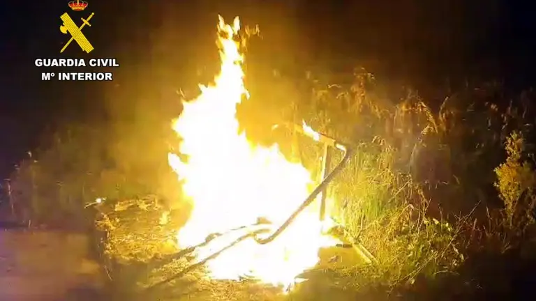 Incendio de contenedores.