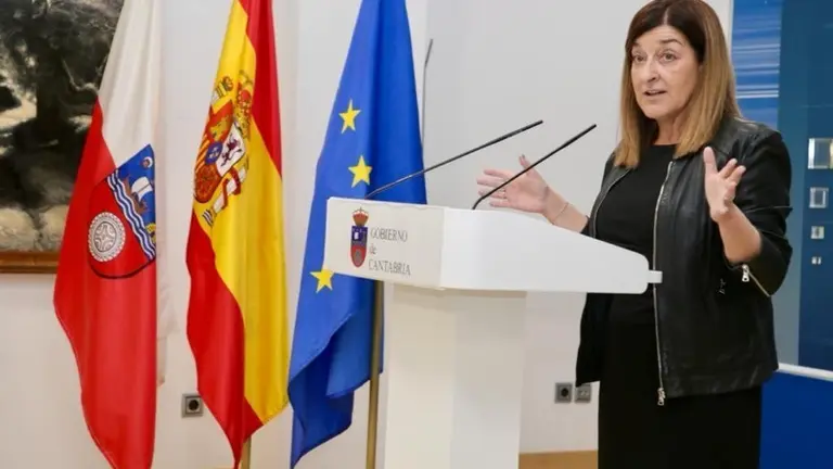 La presidente regional, María José Sáenz de Buruaga.