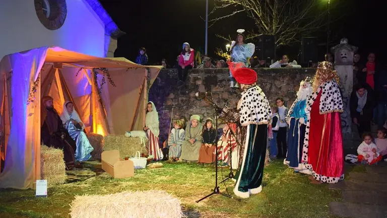 Representaci&oacute;n del Bel&eacute;n viviente en Quijano.