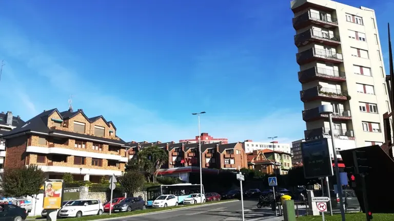 Zona cercana al Hospital de Valdecilla, en Santander. R.A.