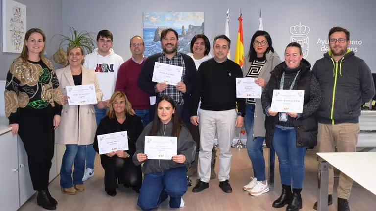 Entrega de los premios navide&ntilde;os en Pi&eacute;lagos.
