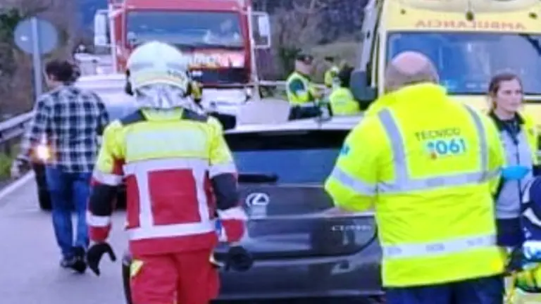 Accidente en la carretera de Los Puentes.