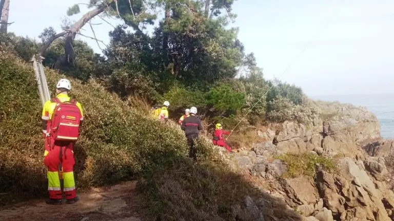 Zona de los acantilados en Noja.