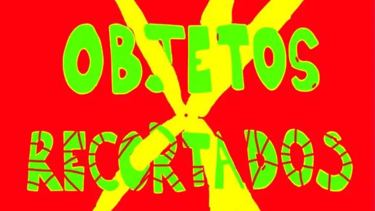 Cartel de la muestra 'Objetos recortados' en Santander.