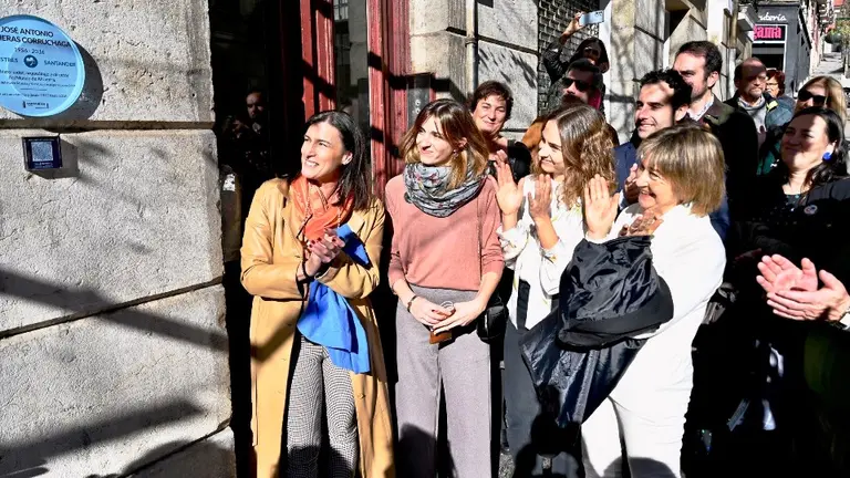 Un momento del acto de homenaje en Santander.