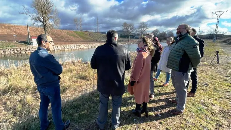 Visita de las autoridades políticas a Reinosa.