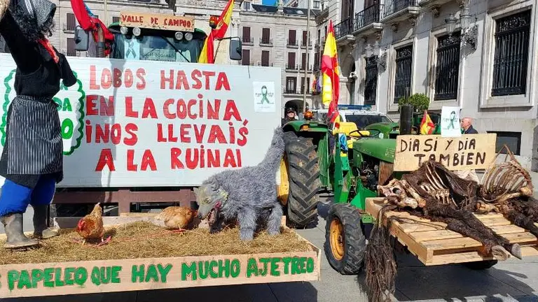 Tractorada en Santander. Asaja
