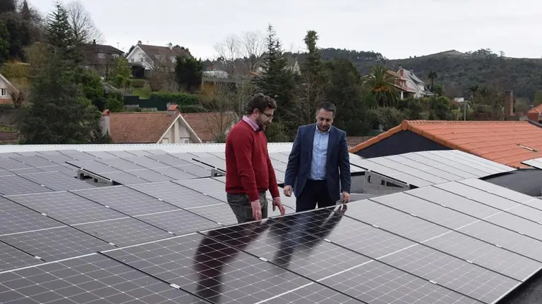 Visita a las placas solares.