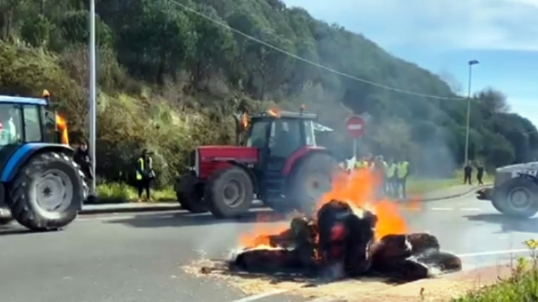 Protesta de los ganaderos.