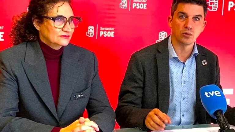 Rueda de prensa del PSOE de Santander.