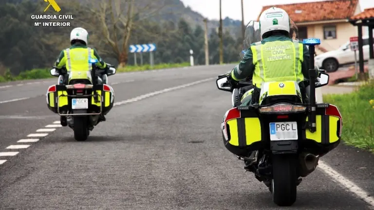 Motorista de la Guardia Civil.